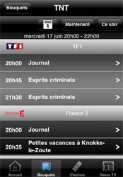 Les utilisateurs de l'iPhone sont séduits par l'application Tele-Loisirs Les utilisateurs de l'iPhone sont séduits par l'application Tele-Loisirs